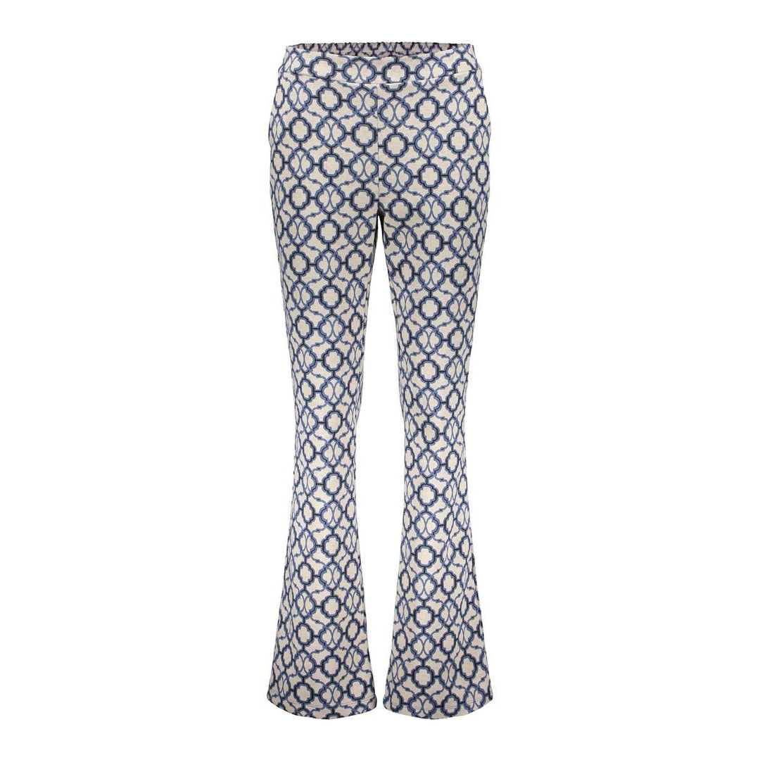 Pants Jaqcuard - Blauw Dessin