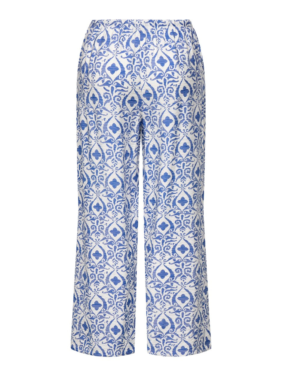 Jdymay Life Mwa Wide Pant Wvn - Blauw Dessin