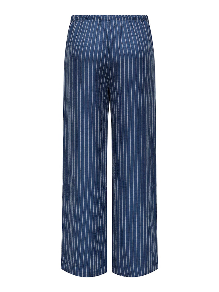 Jdypower Mw Wide Pant Wvn Noos - Blauw Dessin