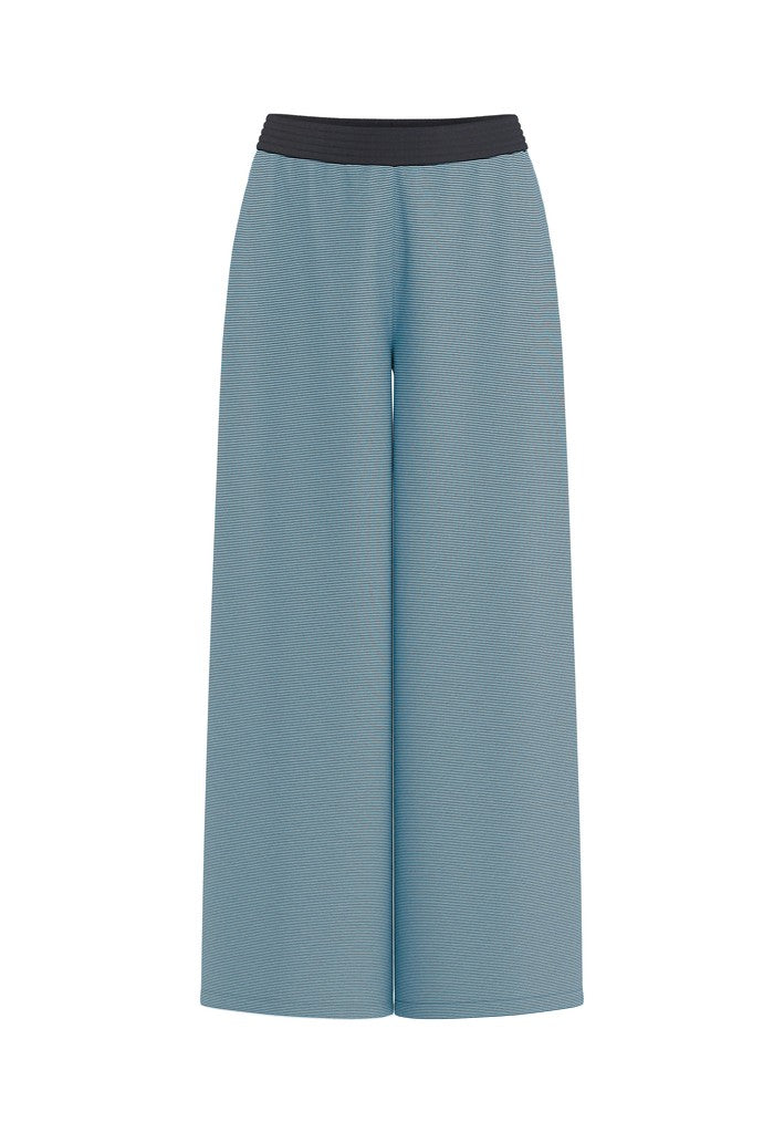 Hdpaige Mw Wide Pants - Blauw Dessin