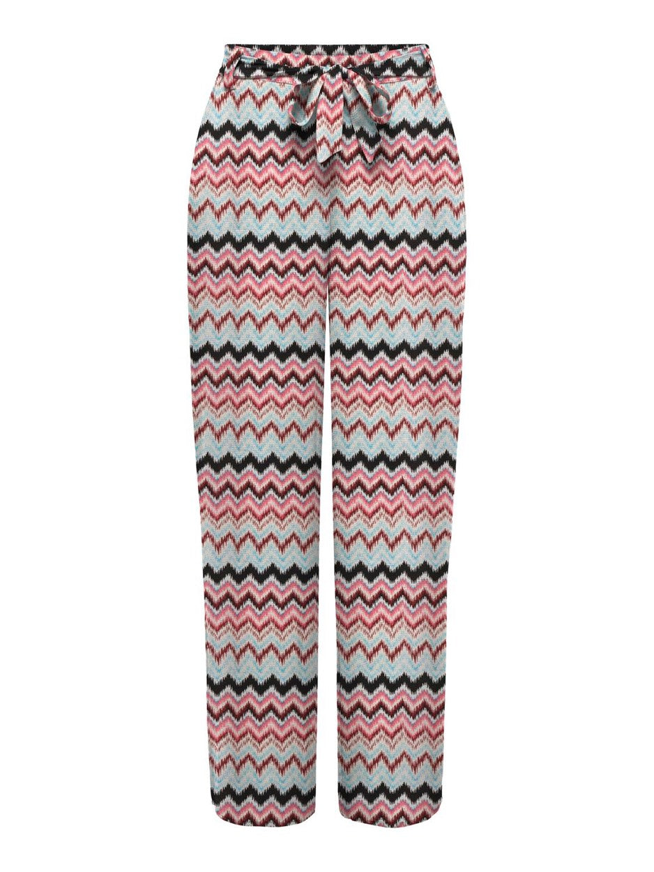 Onlnova Life Vis  Palazzo Pant Aop - Blauw Dessin