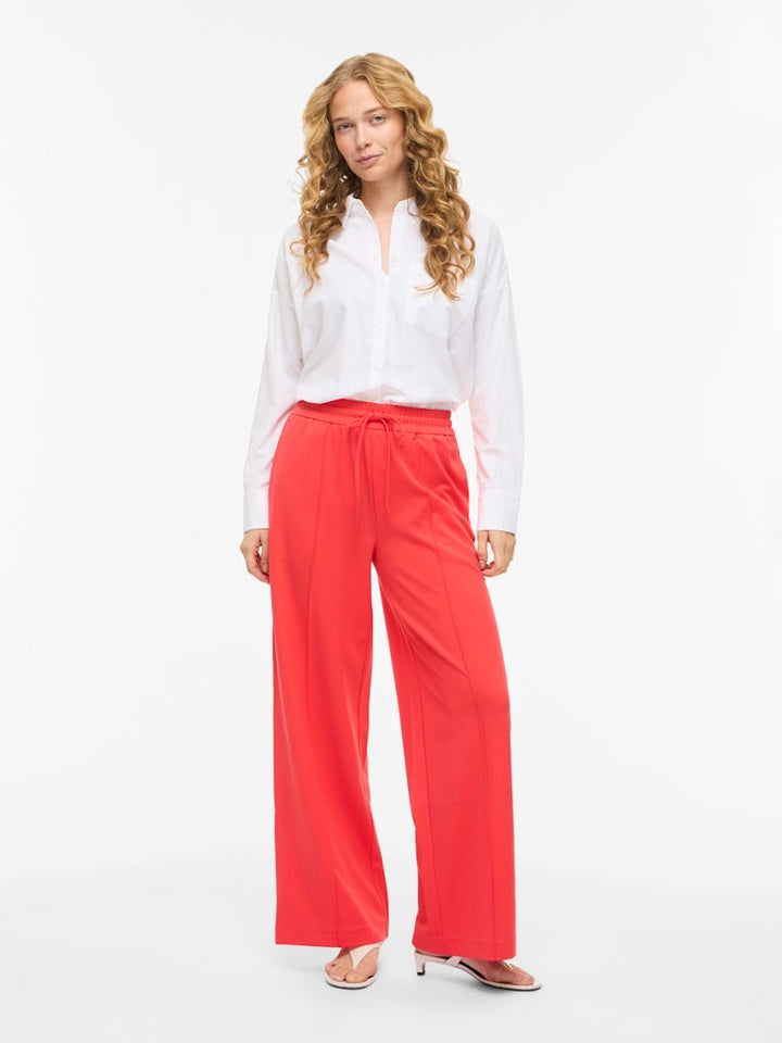 Viclua Hw Wide Pants-noos - Koraal Rood
