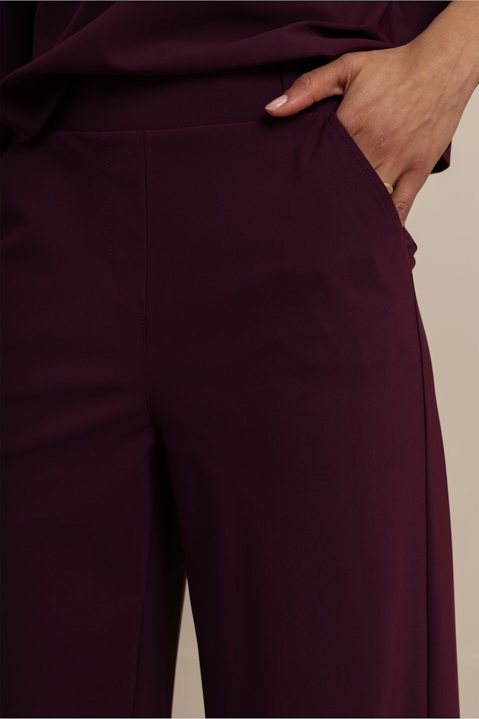 Lexie Bonded Trousers - Bordeaux