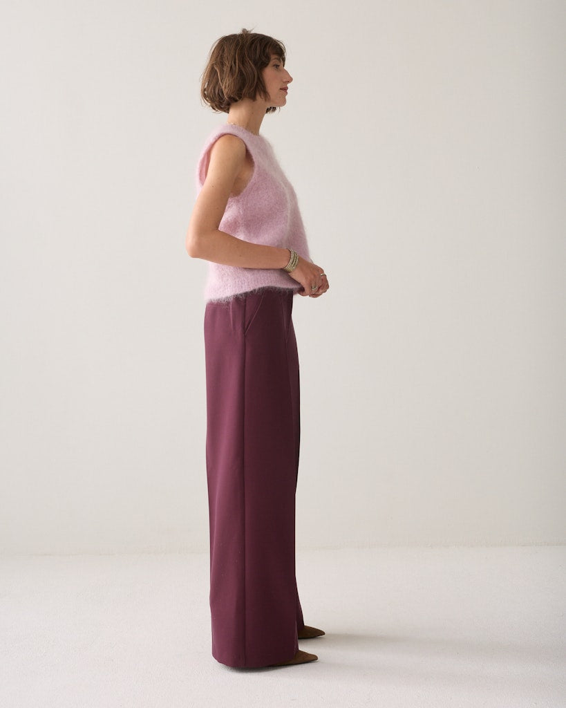 Trousers Foam Uni - Bordeaux