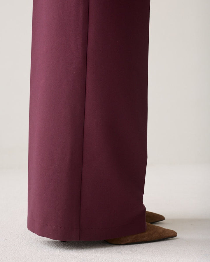 Trousers Foam Uni - Bordeaux