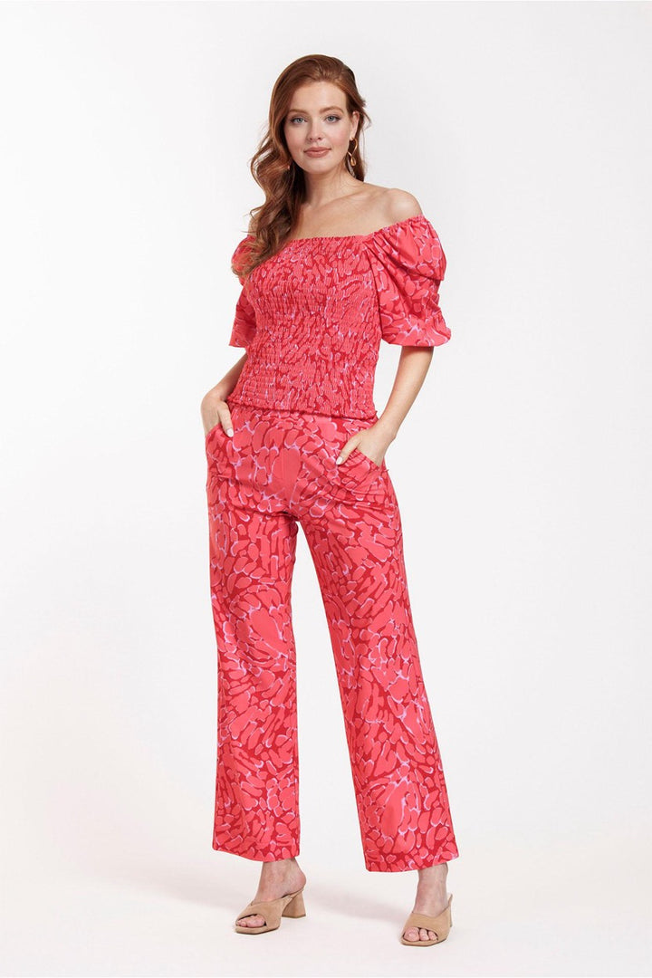 Meghan Butterfly Trousers - Roze Dessin