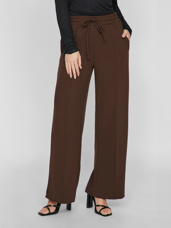 Viclua Hw Wide Pants-noos - Bruin