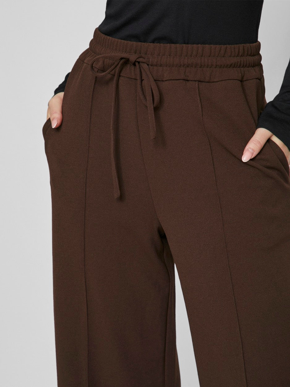 Viclua Hw Wide Pants-noos - Bruin