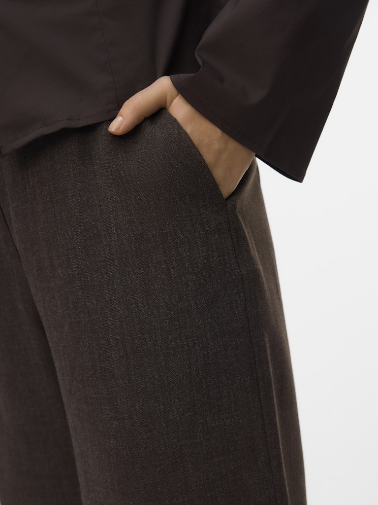 Vmbestie Hw Wide Pant Noos - Bruin