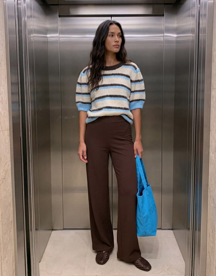 Vmberlin Zamira Mw Wide Pant Noos - Bruin