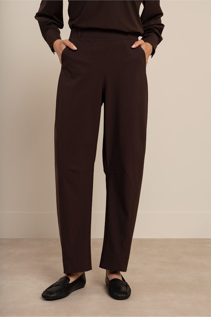 Marlise Barrel Trousers - Bruin