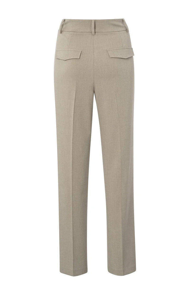 Woven Straight Fit Pantalon - Licht Bruin