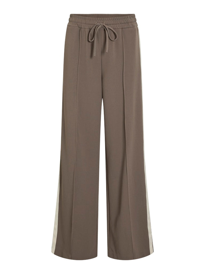 Viclua Hw Wide Track Pants - Taupe
