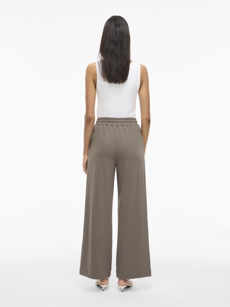 Viclua Hw Wide Track Pants - Taupe