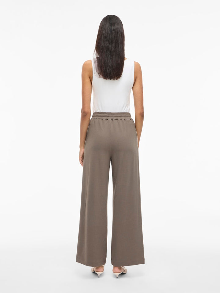 Viclua Hw Wide Track Pants - Taupe