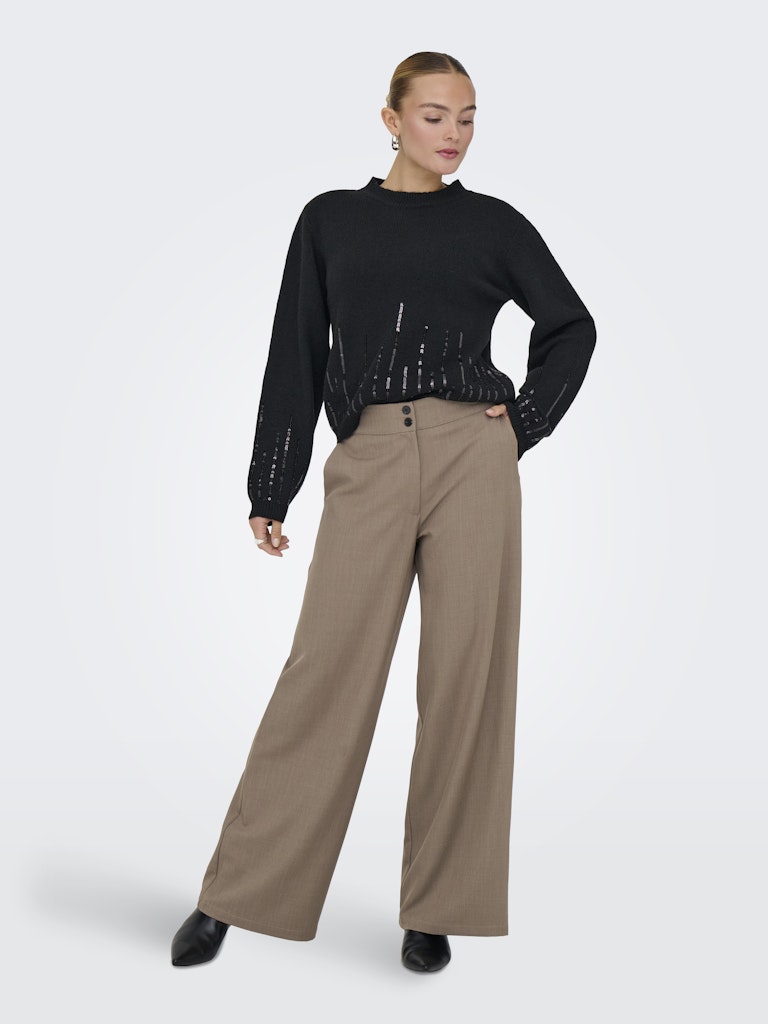 Jdydora Hw Wide Pant Tlr - Taupe
