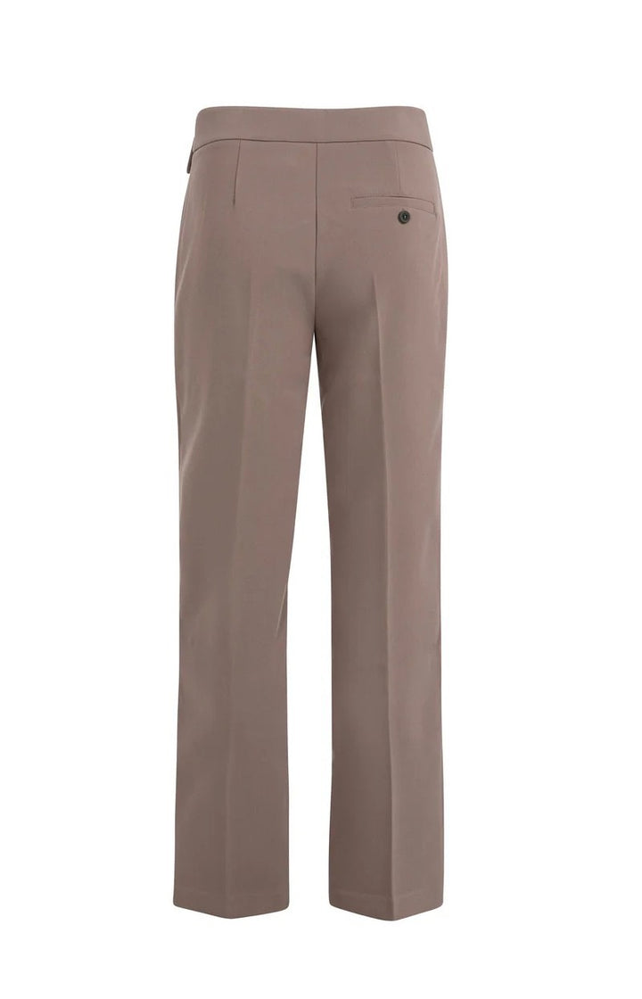 Pantalon Met Tailleband - Taupe