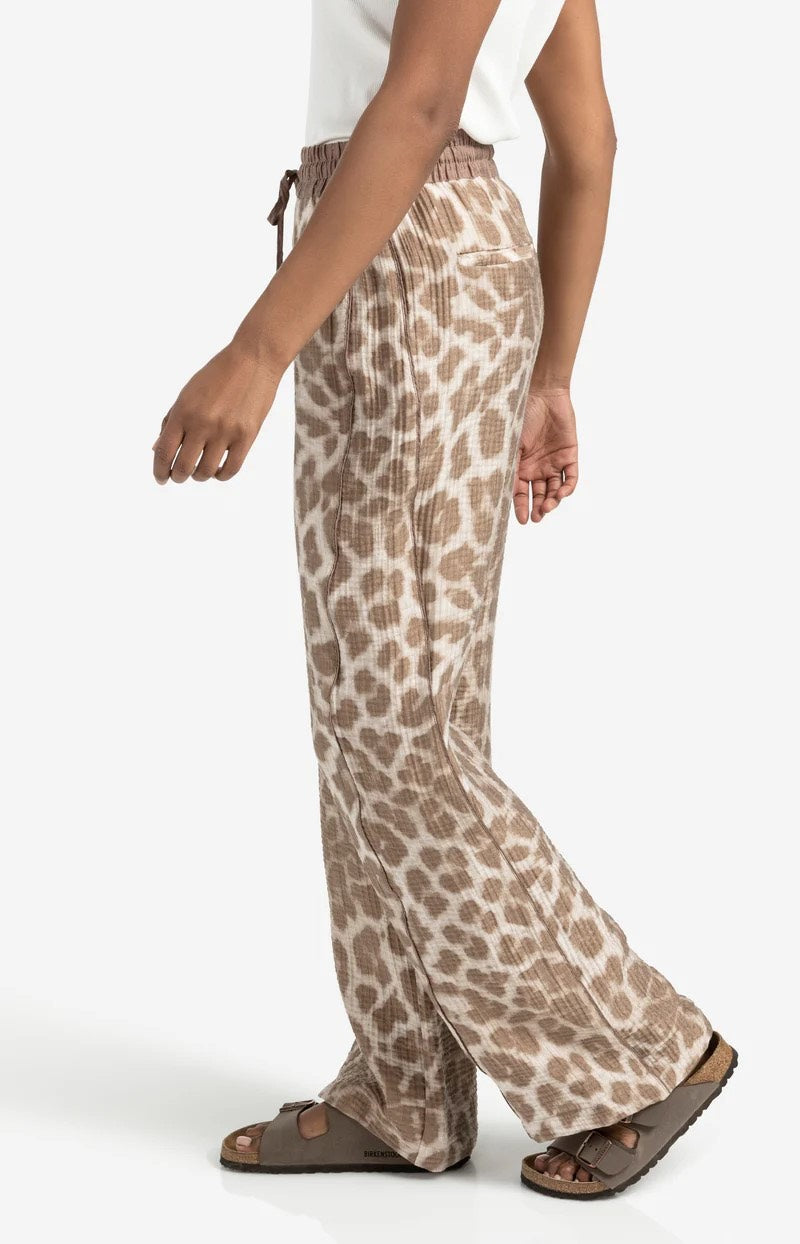Leopard Print Trousers - Bruin Dessin