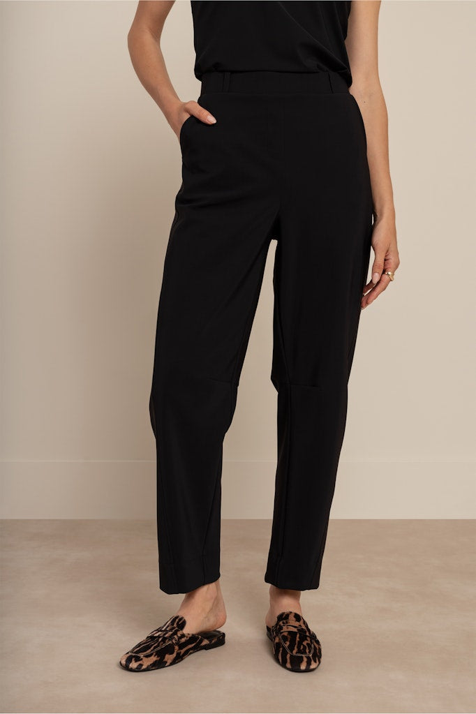 Marlise Barrel Trousers - Zwart