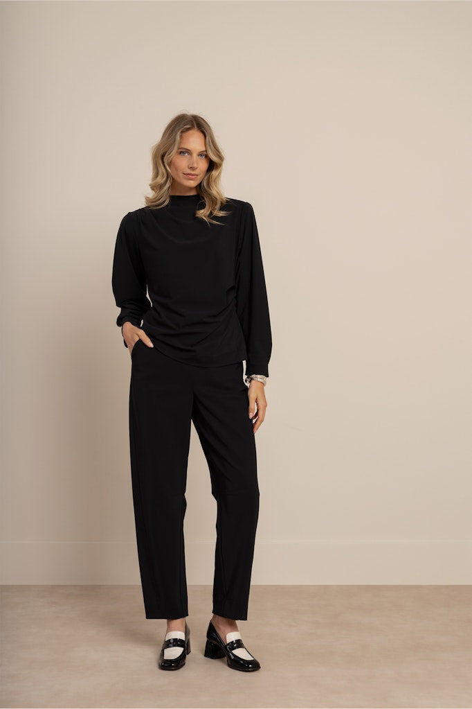 Marlise Barrel Trousers - Zwart