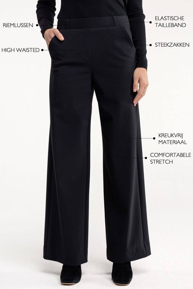 Lexie Bonded Trousers - Zwart