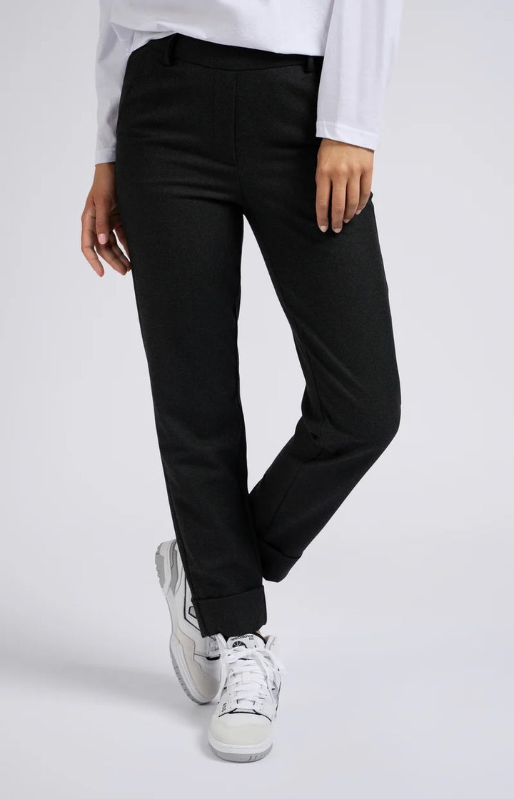 Pantalon With Elastic Waist - Antraciet