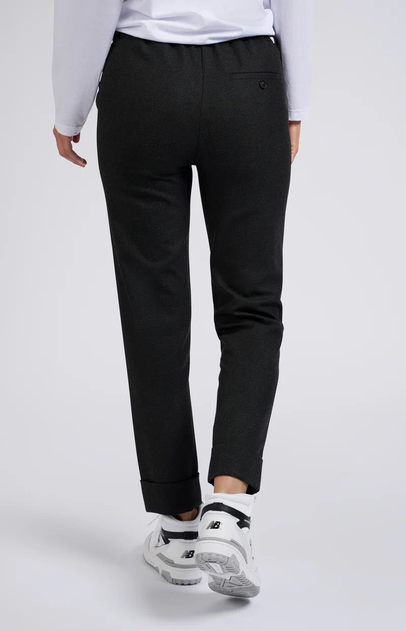 Pantalon With Elastic Waist - Antraciet