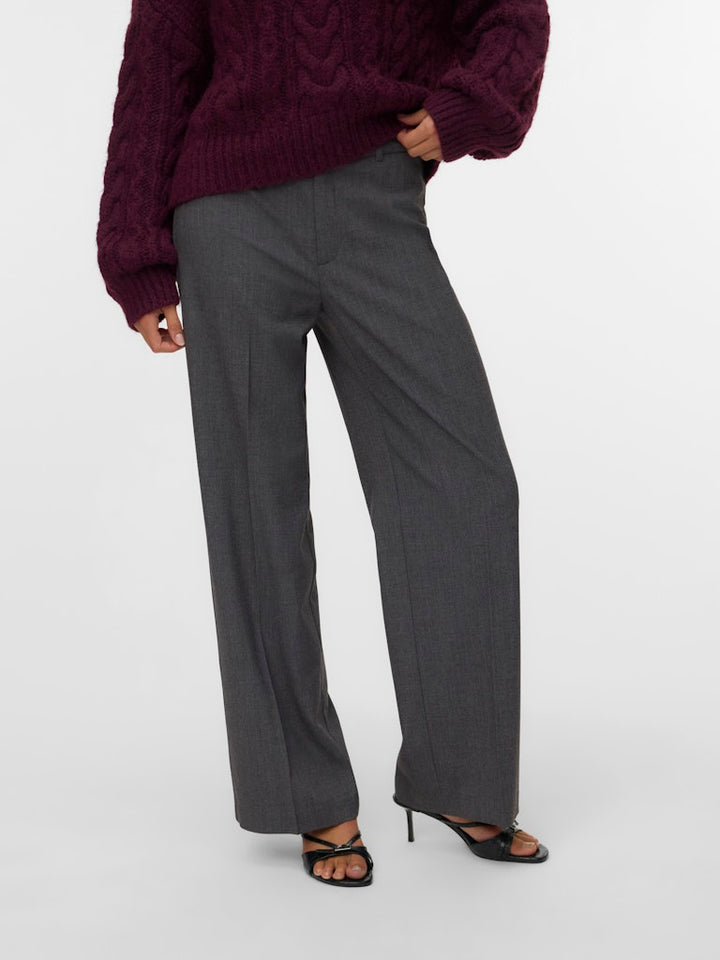 Vmtexas Mw Straight Pant Noos - Grijs Melee