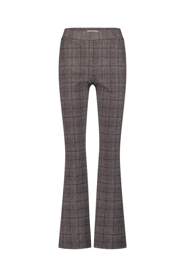 Flair Check Trousers - Grijs Dessin