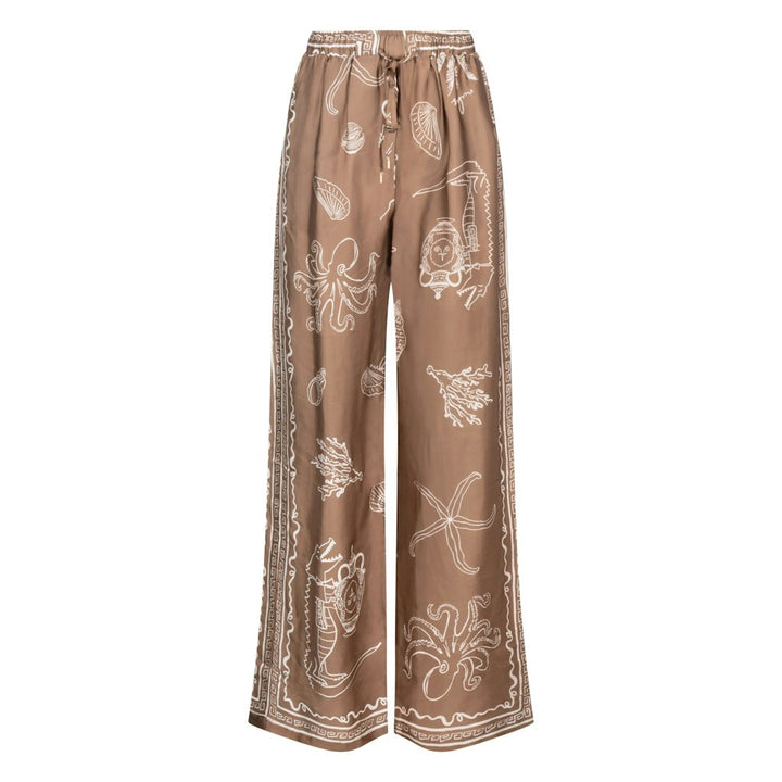 Valerie Pants Print - Grijs Dessin