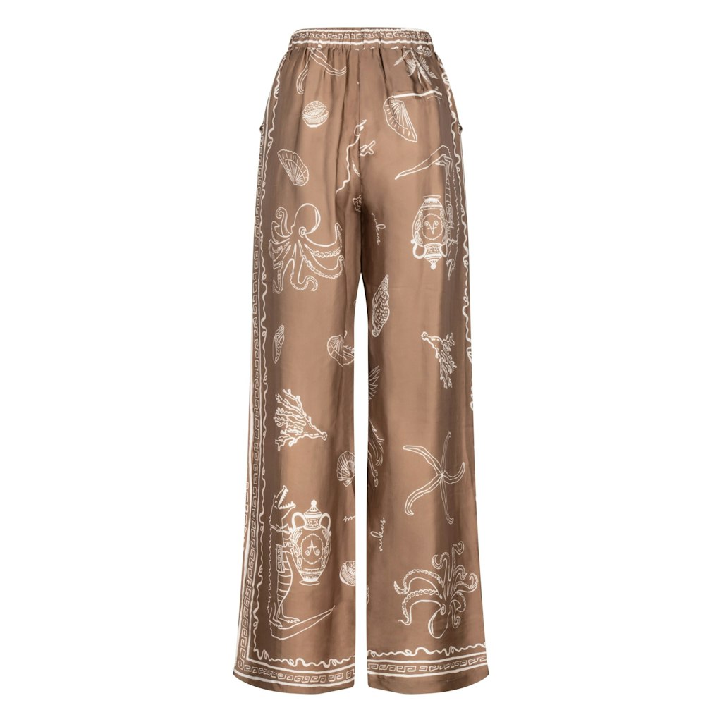 Valerie Pants Print - Grijs Dessin