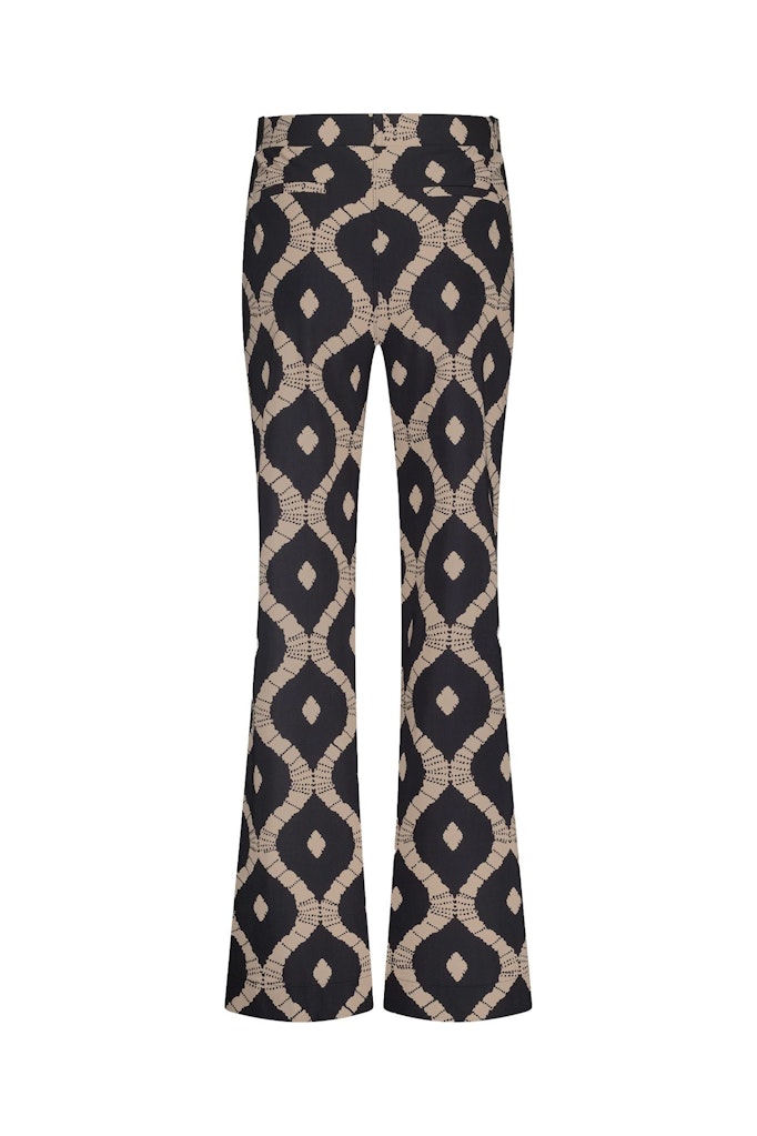 Marilon Batik Trousers - Zwart Dessin