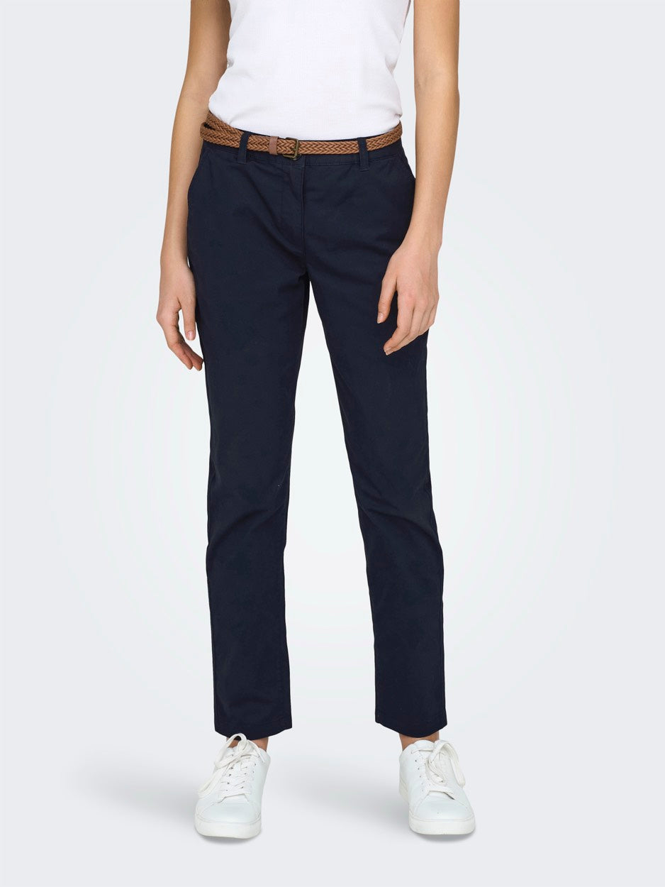 Jdychicago Mw Belted Chino - Navy