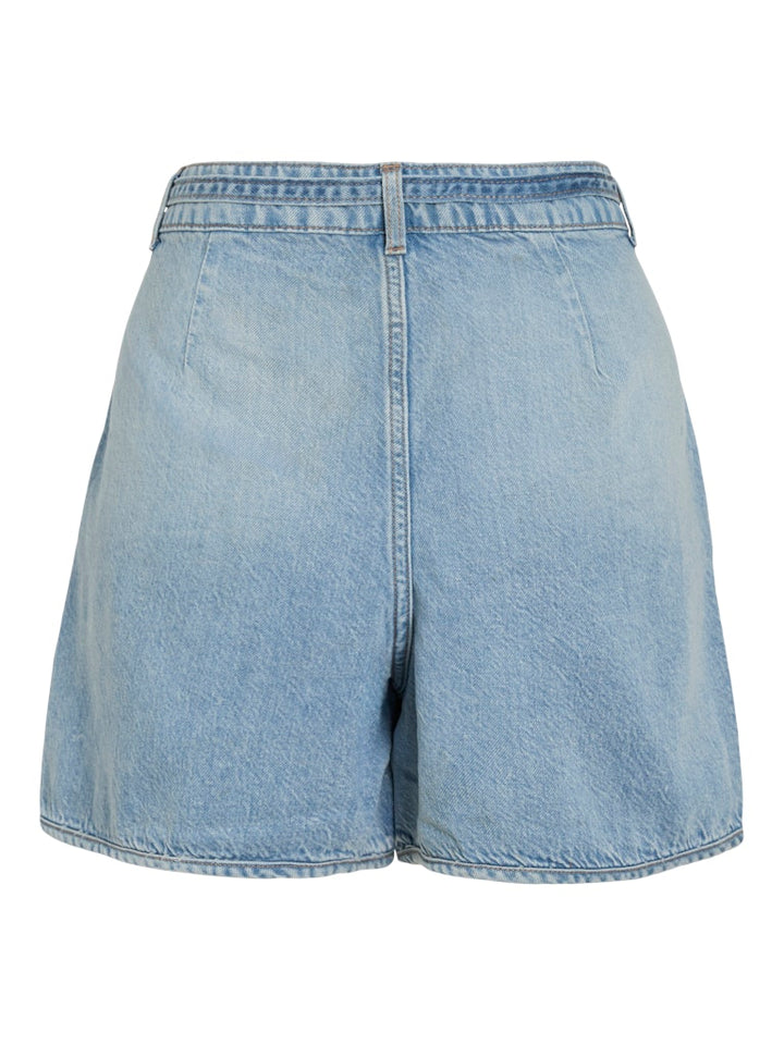 Vikiki Hw Belt Denim Shorts Lbd - Lichtblauw