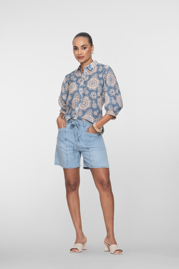 Shorts Belt - Blue Denim