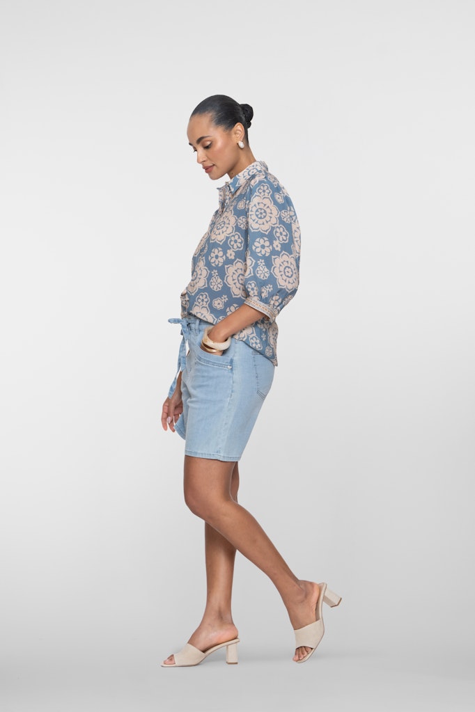 Shorts Belt - Blue Denim