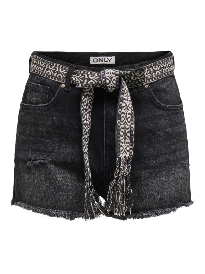 Onlrobyn Ex Hw St Vintage Dnm Short - Black Denim