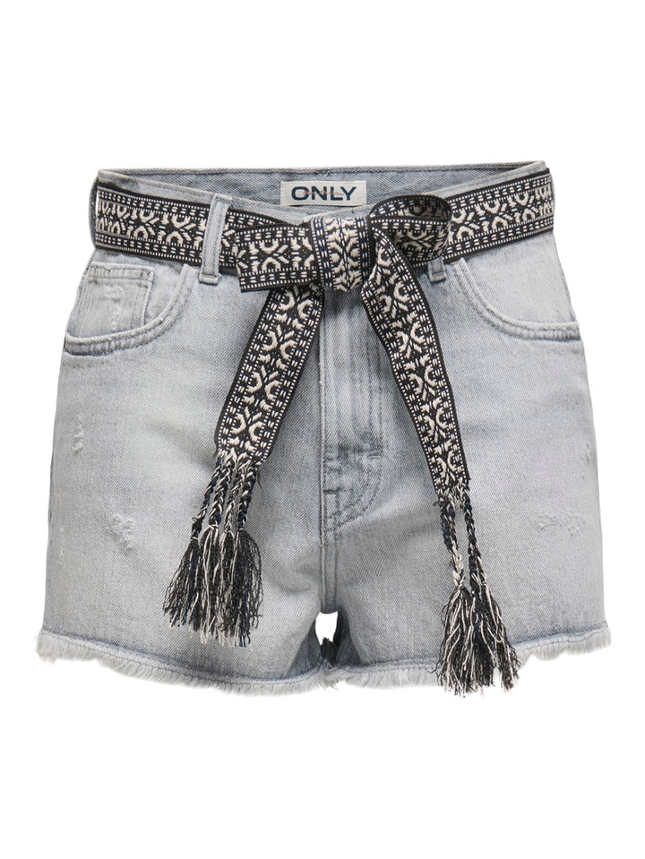 Onlrobyn Ex Hw St Vintage Dnm Short - Grey Denim