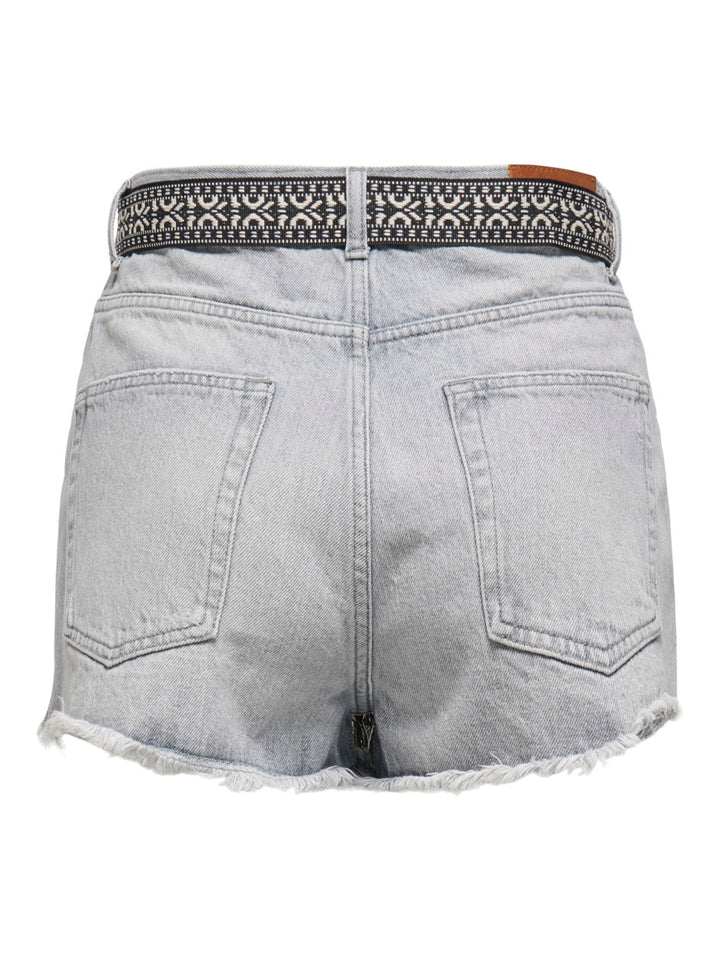 Onlrobyn Ex Hw St Vintage Dnm Short - Grey Denim