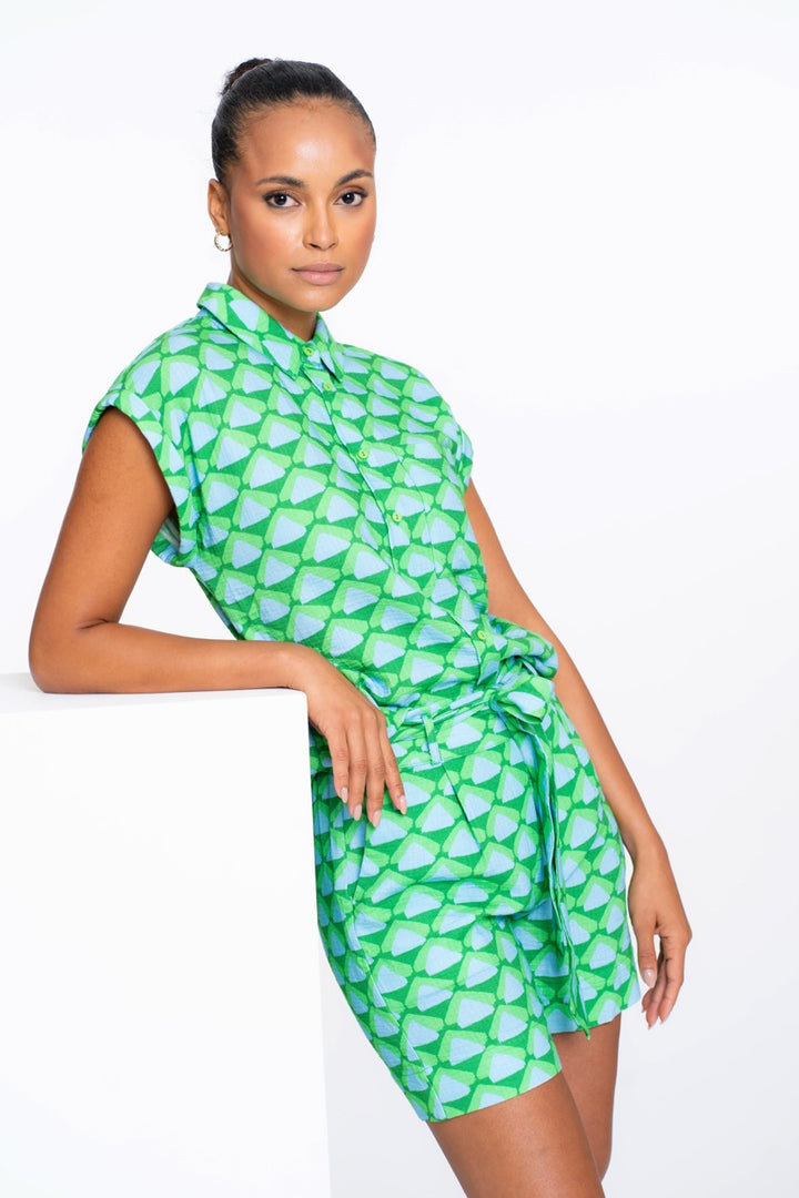 Short - Groen Dessin