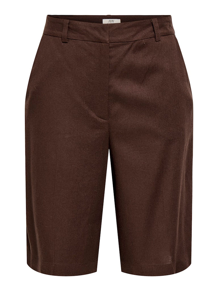 Jdynaomi Linen Mw Bermuda Shorts Tlr - Steenrood