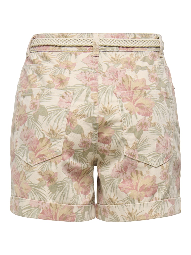 Onlvega-silla Hw Mom Belt Shorts Pnt - Roze