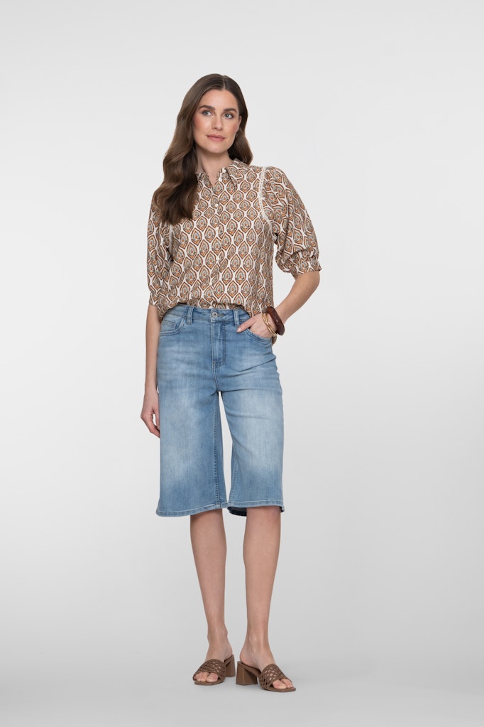 Jeans Short Long - Blue Denim