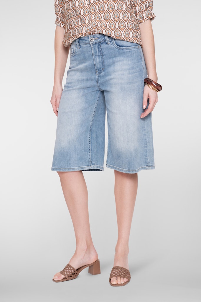 Jeans Short Long - Blue Denim