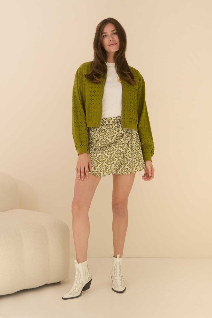 Skort Paola - Groen Dessin