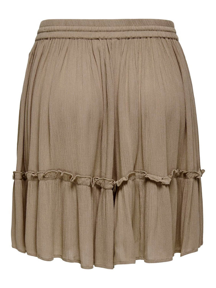 Onlibiza Life  Short Skirt Wvn Noos - Taupe
