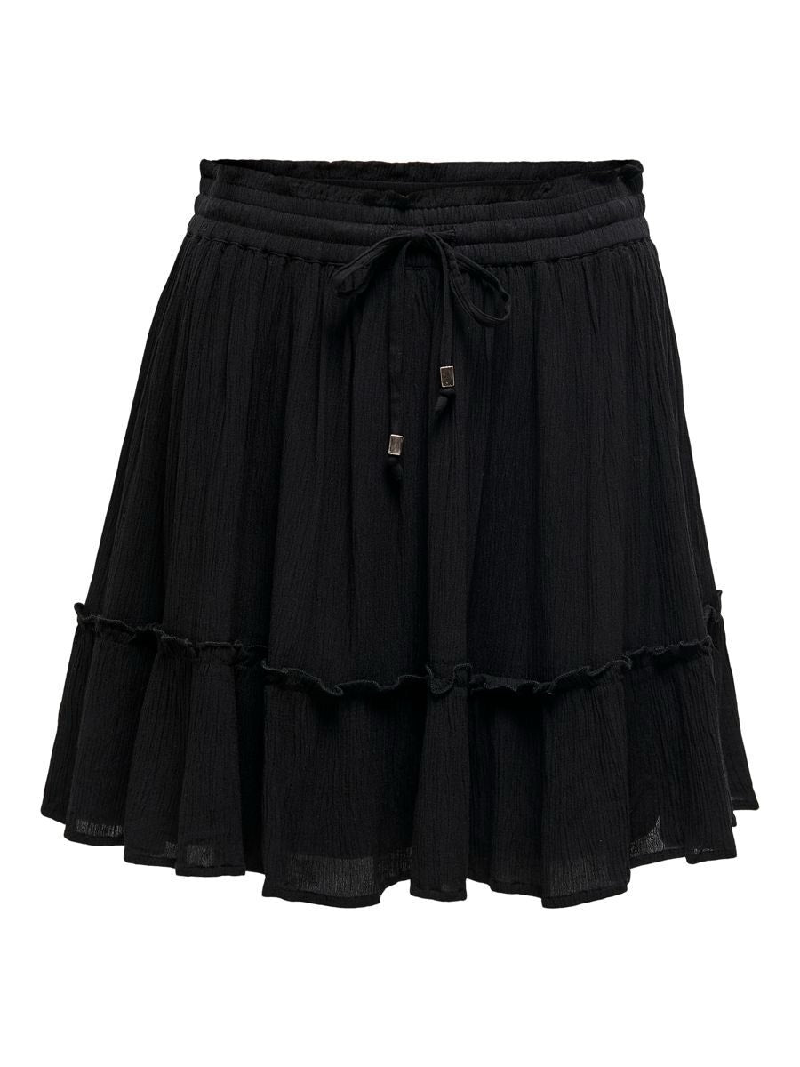 Onlibiza Life  Short Skirt Wvn Noos - Zwart