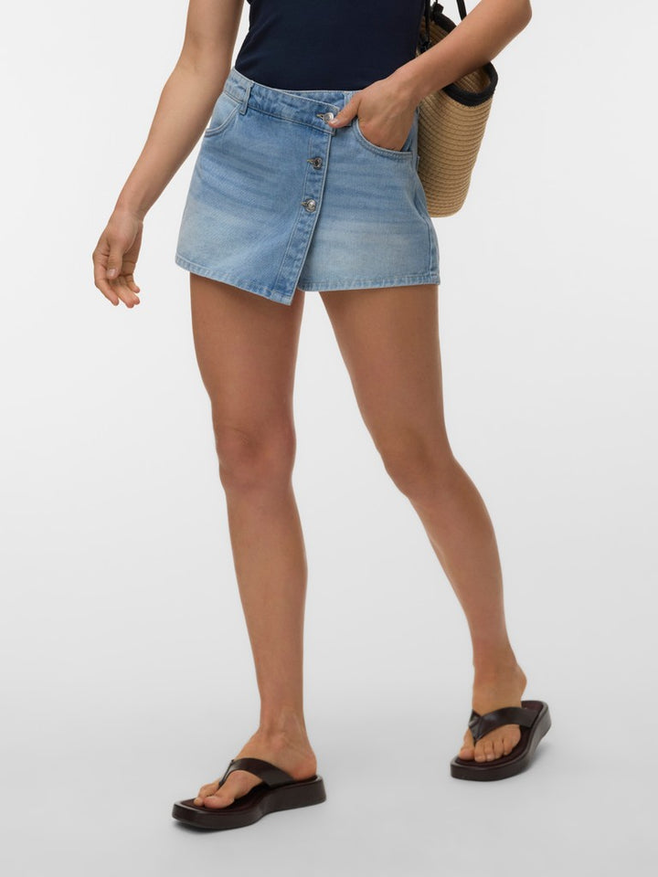 Vmsimone Hr Denim Skort Mix - Lichtblauw