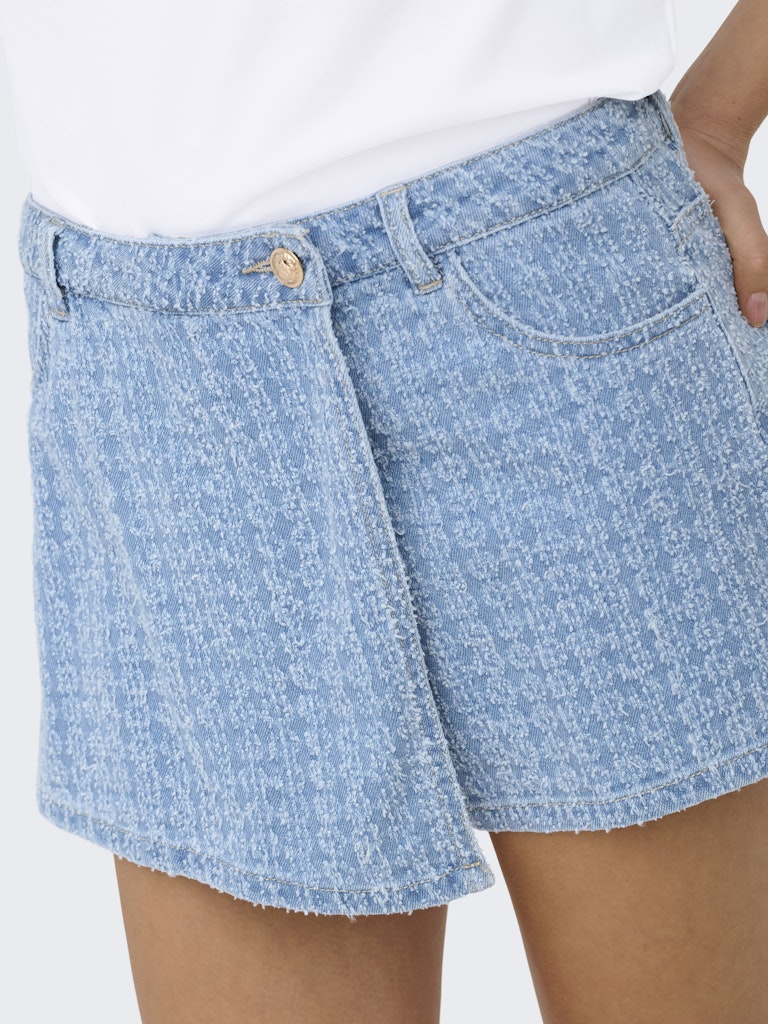 Onltexas Boucle Reg Dnm Skort Bj - Lichtblauw