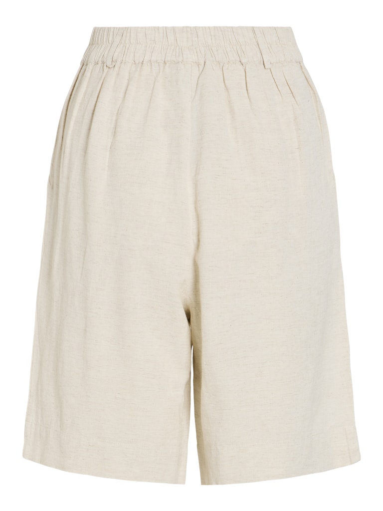 Viprisilla Hw Bermuda Shorts/vol - Noos - Beige